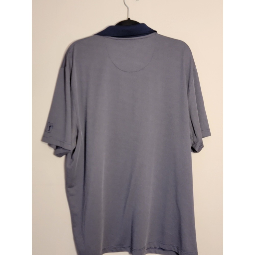PGA Tour Men's Sz‎  Extra Large Polo Pro Series Blue Tees Golf Clubs All Over - Picture 8 of 8